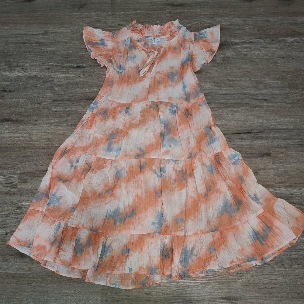 Anthropologie Current Air size S Lightweight Flare Sun Dress Flutter sleeve